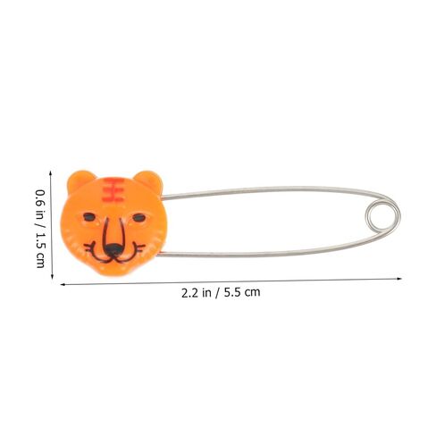 Toddmomy 30pcs Animal Safety Pins Stainless Steel Diaper Fasteners with Cute Animal Heads for Newborns Cloth Diaper Accessories in Kuwait