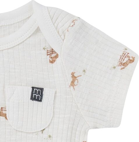 Modern Moments by Gerber Baby Unisex Short Sleeve Bodysuit and Shorts Set, Horse Barn, 3-6 Months in Kuwait