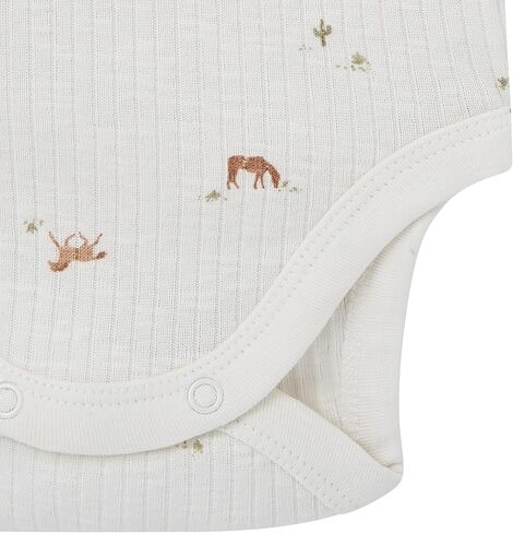 Modern Moments by Gerber Baby Unisex Short Sleeve Bodysuit and Shorts Set, Horse Barn, 3-6 Months in Kuwait