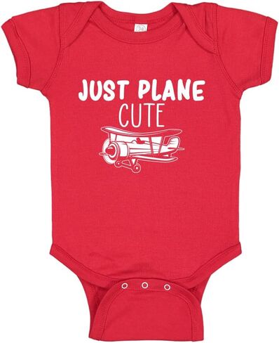 Just Plane Cute Airplane Baby Bodysuit One Piece or Toddler T-Shirt Travel Themed Baby Gift in Kuwait