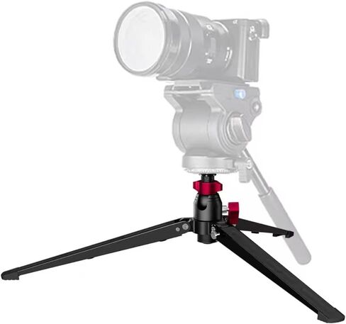 ST-4 Mini Monopod Tripod Base Desktop Stand w/360° Rotatable Tilt Ball Head | Large 3-foot stable base with anti-slip pads, quick foldable storage, universal 3/8" screw for monopod/ball head/DSLR cameras in Kuwait