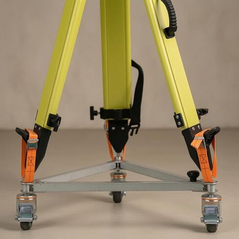 Surveying Tripod Trolley Stable Tripod Base with Wheels Portable Stabilizer for Surveyors in Kuwait