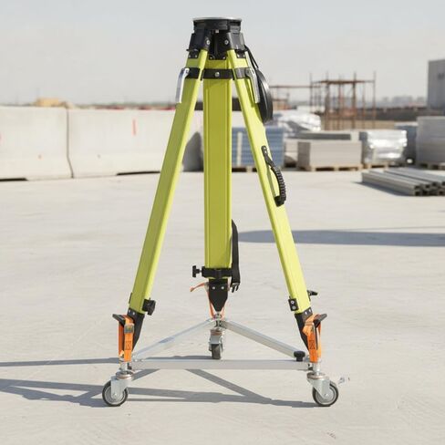 Surveying Tripod Trolley Stable Tripod Base with Wheels Portable Stabilizer for Surveyors in Kuwait