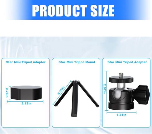 Angles Adjustable Tripod Holder Feature Double Thread Adapter Crafted from Metal for Reliabled Signals Reception Ball Head Tripod Stand in Kuwait