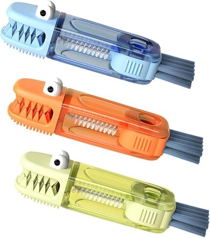 3 in 1 Cup Lid Gap Cleaning Brush Set, Multifunctional Bottle Cleaning Brush, Cleans Narrow Bottles Easily, Home Kitchen Crevice Brush Tools (3 Pack) in Kuwait