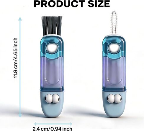 3 in 1 Cup Lid Gap Cleaning Brush Set, Multifunctional Bottle Cleaning Brush, Cleans Narrow Bottles Easily, Home Kitchen Crevice Brush Tools (3 Pack) in Kuwait