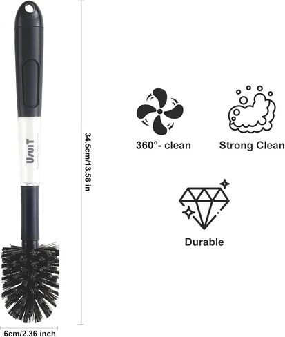 Soap Dispensing Bottle Brush, 2 Pack, Long Handle | Kitchen Cleaner for Bottles, Carafes & Pitchers, Narrow Neck Glass Scrubber, For Water Bottles & Tumblers in Kuwait