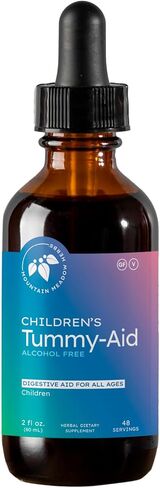 Mountain Meadow Herbs Children's Tummy-Aid for Babies & Kids – Gas Relief Drops for Colic, Upset Stomach, Reflux & Bloating – Natural, Alcohol-Free Liquid Formula – 4 oz in Kuwait
