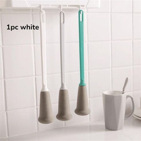 1pc Nordic Long Handle Sponge Brush for Bottle Cup Jug Cleaner Kitchen Tools Cleaning Supplies Dishwashing Scrubber in Kuwait