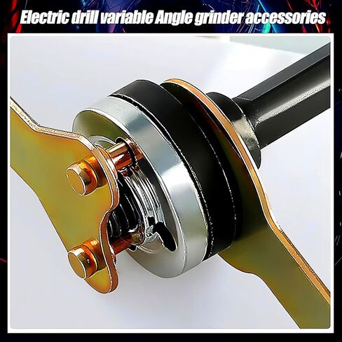 5Pcs Angle Grinder Adapter, Drill to Angle Grinder Conversion Kit, Electric Drill Connecting Rod Set, 10mm Metal Adapter Accessories for Cutting Grinding Polishing Power Tools in Kuwait