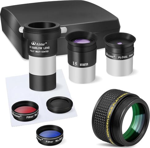 Alstar f/6.3 Reducer Corrector - Bundle with - 8 Piece Eyepiece & Filter Accessory Kit in Kuwait