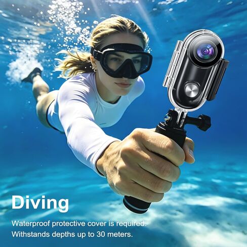 Mini 4K Body Camera with 6‑Axis EIS, Wearable Action Camera with Magnetic Clip Mount, 64GB Portable POV Cam for Travel, Daily Recording, Vlogging, Pet Walking, Cycling, Hiking and Outdoor Sports in Kuwait