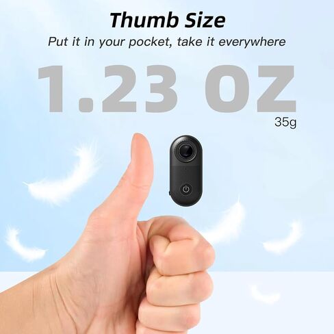 2.7K Body Camera Thumb Size Magnetic Wearable WiFi Waterproof Mini Body Cam | with Memory Card, Accessories Kits Body Cameras with Audio and Video Recording for Sport Travel Daily Vlog Outdoor Activities in Kuwait