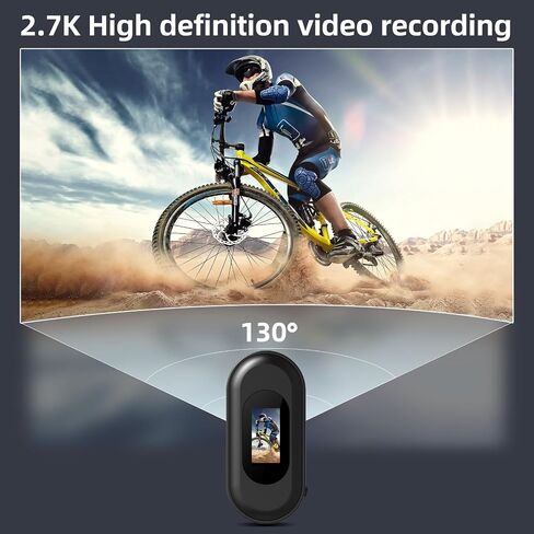 2.7K Body Camera Thumb Size Magnetic Wearable WiFi Waterproof Mini Body Cam | with Memory Card, Accessories Kits Body Cameras with Audio and Video Recording for Sport Travel Daily Vlog Outdoor Activities in Kuwait