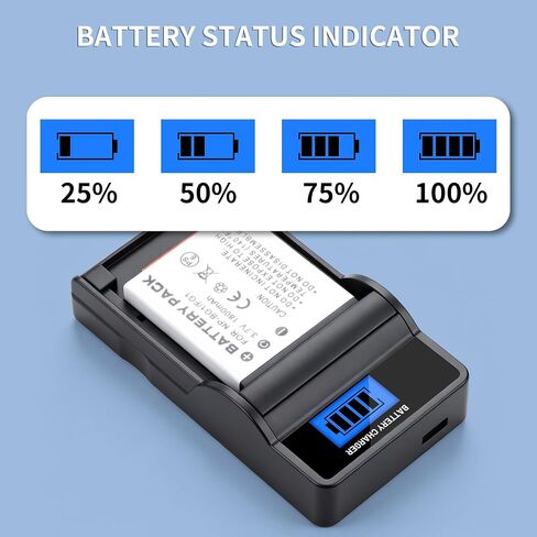 2-Pack NP-BG1 NP-FG1 BG1 Battery and LCD Charger for Sony DSC-H10 H20 H50 H55 H70 H90 DSC-HX9V HX10V HX20V HX30V DSC-W90 W100 W120 W130 W150 W170 W200 W210 W215 W220 W230 W270 W290 1800mAh in Kuwait