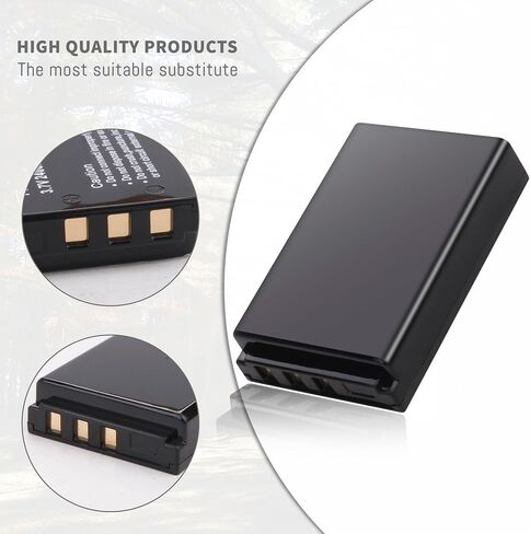 2-Pack KLIC-5001 Battery, Slim Fast Charger for Kodak Easyshare P712 P850 | P880 Z730 Z760 Z7590 DX6490 DX7440 DX7590 DX7630 Zoom and Sanyo DB-L50 DMX-WH1 HD1010 FH11 HD2000 VPC-WH1 in Kuwait