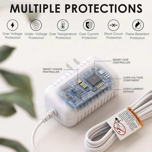for VTech Baby Monitor 5V Charger for VM901 VM919HD Handheld Screen | Replacement for VM901 VM919HD VM919-2HD Parent Unit,NOT for Baby Unit Camera, 10FT Charger in Kuwait