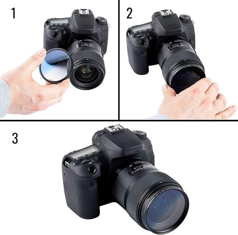 Ultimaxx 67MM 6PC Gradual Color Lens Filter Accessory Kit Compatible with EF 35mm f/2 is USM Lens, EF 70-200mm f/4L USM Lens, Nikon AF-S NIKKOR 28mm f/1.8G Lens, and More in Kuwait