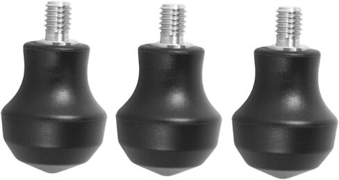 3 Pieces Tripod Foot Pad Camera Tripod Monopod Silicone Foot Pad Anti Slip Tripod Spike Feet Universal Leg Replacement Stainless Steel in Kuwait