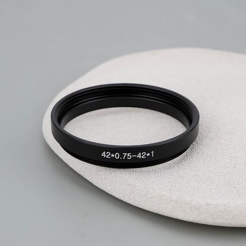 1 Pack Camera Thread Adapter Ring M42x0.75 T2 Male to M42x1 Female Compatible with Cameras and Telescopes in Kuwait