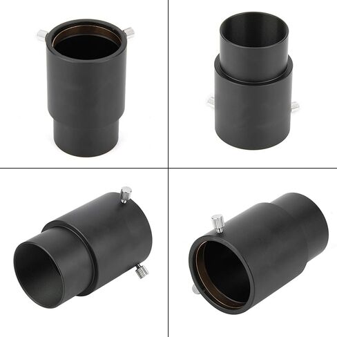 60mm Telescope Eyepiece Extension Tube Adapter, Aluminum Alloy with Brass Locking Wing Screw and Black Anodized, for 2 Inch Astronomical Telescopes and Astrophotography Filters in Kuwait
