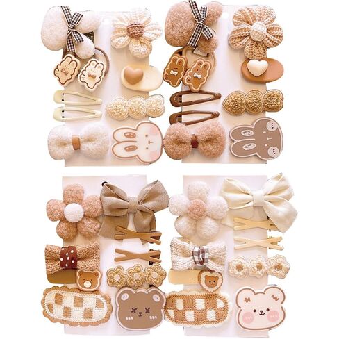 36 Pcs Cute Baby Girls Hair Clips,Children's Clip Headband Hair Barrettes,Girls Flower Hairpins Clips Hair Accessories for Infants toddlers Baby kids in Kuwait