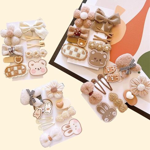 36 Pcs Cute Baby Girls Hair Clips,Children's Clip Headband Hair Barrettes,Girls Flower Hairpins Clips Hair Accessories for Infants toddlers Baby kids in Kuwait