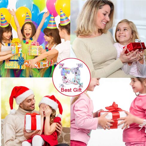 18pcs Hair Bows for Girls - 5 Inch Large Bow Alligator Clips for Girls Unicorn Rainbow Ribbon Colorful Hair Accessories for Toddler Teens Kids(18PCS) in Kuwait