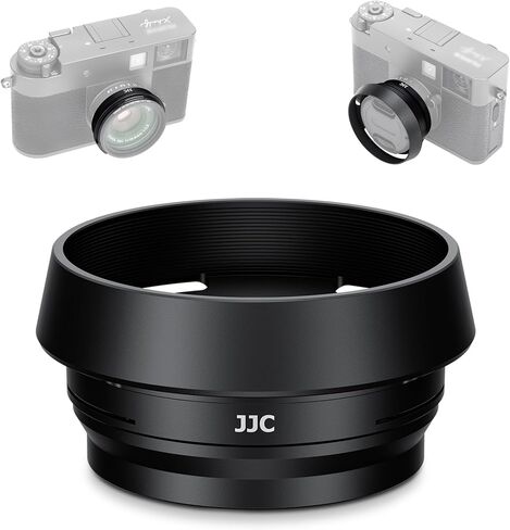 XHalf Lens Hood w Filter Adapter Ring for Fujifilm X Half Lens Cover-Black | Metal X Half Lens Shade Protective Cover Protector Accessories, Block Stray Light, Reduce Flare (No Filter Included) in Kuwait