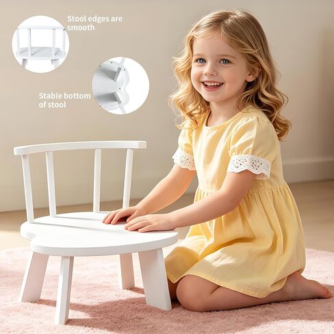 Newborn Photography Chair Prop Wooden Baby Photo Chair Mini Toddler Seat for Photoshoot Infant Studio Props for Newborn & Baby Pictures in Kuwait