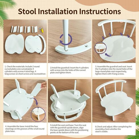 Newborn Photography Chair Prop Wooden Baby Photo Chair Mini Toddler Seat for Photoshoot Infant Studio Props for Newborn & Baby Pictures in Kuwait