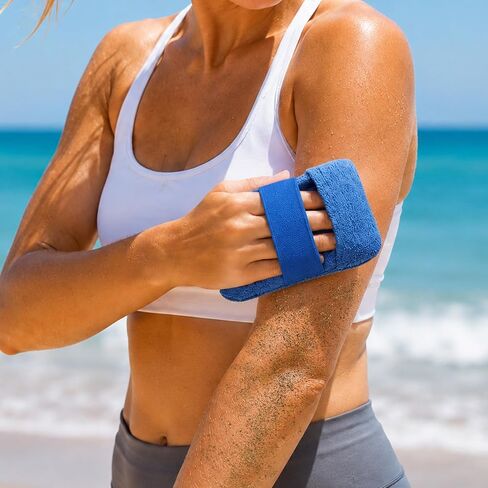 4PCS Summer Beach Sand Removal Tools, Vacation Beach Sand Bags for Outdoor Sands Cleaning Gloves (4 Colors) in Kuwait