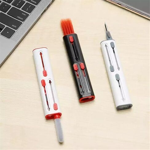 Cleaner Kit for AirPods Pro 3/2/1-4-in-1 Earbud Cleaning Pen with Metal Tip, Soft Brush & Flocking Sponge, Cleaning Tool for Wireless Earbuds, Charging Case, Phone, Keyboard & Electronics in Kuwait