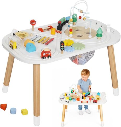 touch us Baby Activity Cubes for Kids & Toddlers | Activity Table, Wooden Bead Mazes in Kuwait
