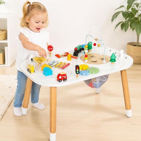 touch us Baby Activity Cubes for Kids & Toddlers | Activity Table, Wooden Bead Mazes in Kuwait