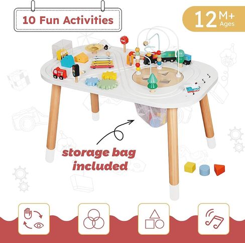 touch us Baby Activity Cubes for Kids & Toddlers | Activity Table, Wooden Bead Mazes in Kuwait