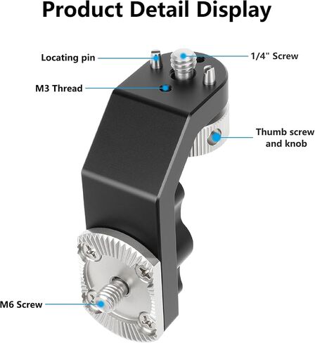 CAMVATE M6 Rosette Mount with M6 Screw to 1/4"-20 Anti-Twist Screw-3989 in Kuwait