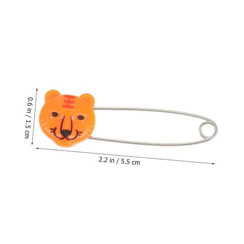 VICASKY 30pcs Animal Safety Pins Long Diaper Pins Stainless Steel Newborn Diaper Fasteners in Kuwait