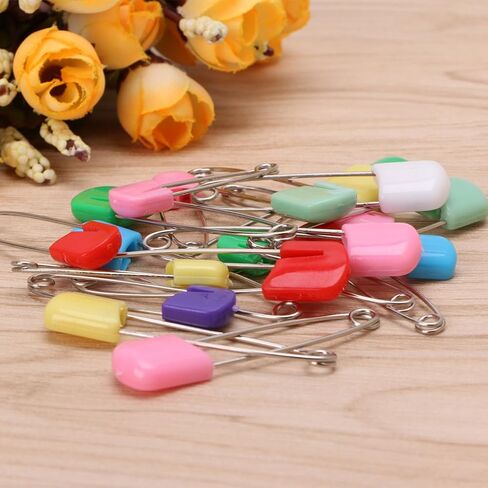 20pcs Colorful Pins Sewing Clothing Easy to Use Decorative for Crafting Cloth Nappy Diaper in Kuwait