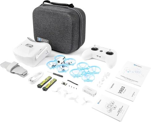 BETAFPV Meteor75 Pro FPV Kit 1S Whoop Drone with VR03 LR 2 SE All in One | 1S Brushless Whoop Drone with LAVA II 580mAh Up to 6Min, Simulator, DVR Function, Portable Bag Ready to Fly Freestyle in Kuwait
