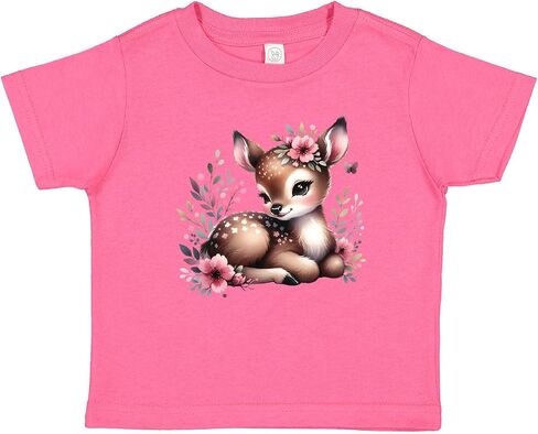 inktastic Baby Girl Deer Cottagecore Baby T-Shirt in Kuwait