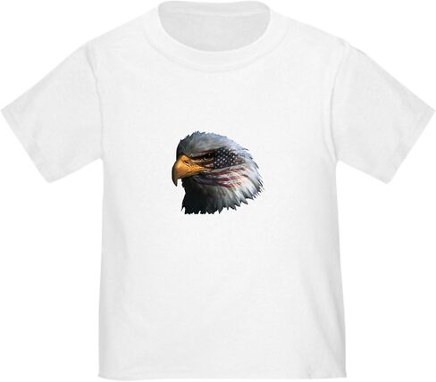 CafePress USA Eagle Toddler T Shirt Cute Toddler Graphic Tee, 100% Cotton in Kuwait