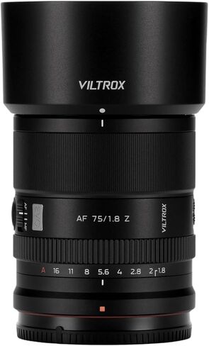 VILTROX 75mm F1.8 EVO Lens, AF 75mm f/1.8 E for Sony E Mount, Autofocus APS-C Prime Lens for Sony A7CII A7RⅤ a9ⅡZV-E1 a7RⅣ A6700 FX30 ZV-E10 a6600 a6500 in Kuwait