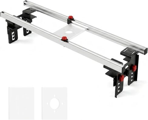47.2in Router Sled for Flattening Slabs,3-Axis Height Adjustment System,Slab Flattening Jig for Woodworking Includes Pre-drilled and Blank Router Plates in Kuwait