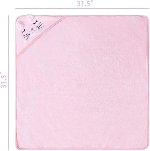 Premium Soft Hooded Bath Towel for Baby, Ultra Absorbent Coral Velvet Towel Wrap for Newborn and Toddler (Brown Antlers) in Kuwait