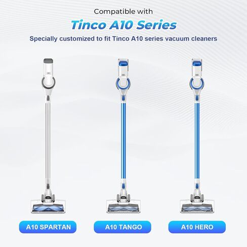A10 Dustbin Lid with Filters Replacement Set Compatible with Tineco Vacuum | Fit for A10 / A10 Hero vacuum cleaner, Easy to install, Come with Sealing Ring, Durable, Lightweight, Clear in Kuwait