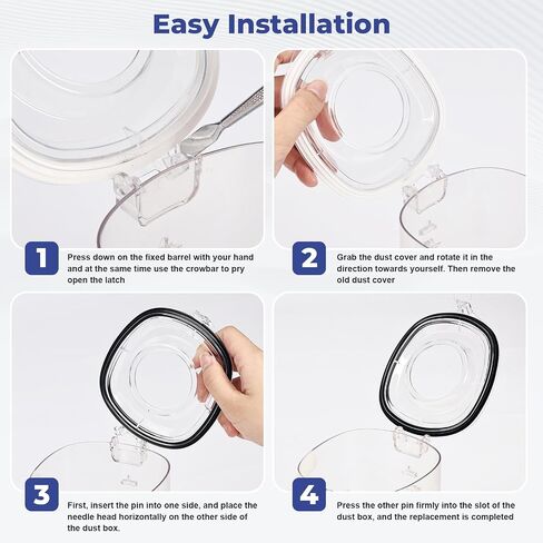 A10 Dustbin Lid with Filters Replacement Set Compatible with Tineco Vacuum | Fit for A10 / A10 Hero vacuum cleaner, Easy to install, Come with Sealing Ring, Durable, Lightweight, Clear in Kuwait