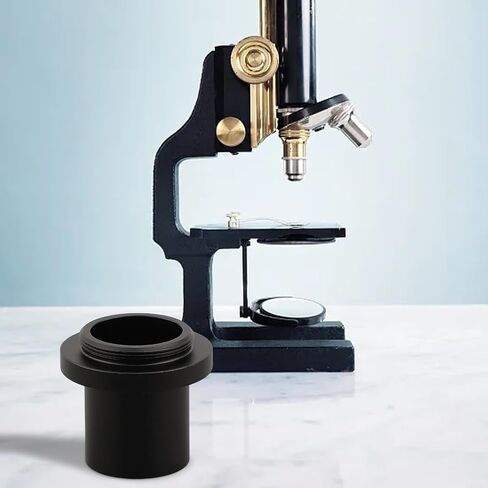 Microscope Lens Adapter, CCD Camera Eyepiece Adapter, With 1X C-Mount Thread for Biological Microscope Digital Imaging Systems Using in Kuwait