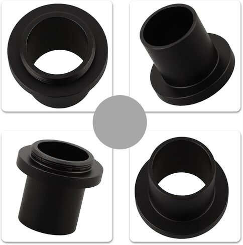 1X Microscope Camera Lens Adapter With C-Mount Thread, 23.2mm Metal Adapter For CCD Digital Eyepiece Biological Microscope Use in Kuwait