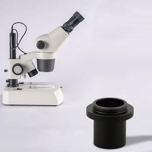 1X Microscope Camera Lens Adapter With C-Mount Thread, 23.2mm Metal Adapter For CCD Digital Eyepiece Biological Microscope Use in Kuwait